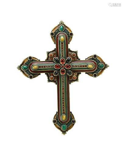 JAY STRONGWATER BEJEWELED LARGE CROSS SWAROV…