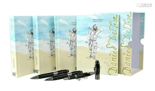 MONTBLANC DANIEL DEFOE WRITERS LIMITED SET FOUNTAIN