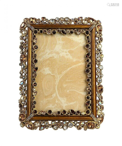 JAY STRONGWATER ABELARD BEJEWELED FRAME GOLDEN 4