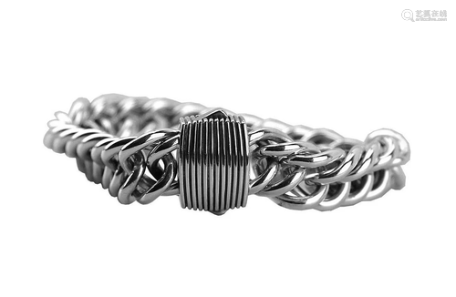 DAVID YURMAN SOLID STERLING SILVER 16mm DOUBLE CURB