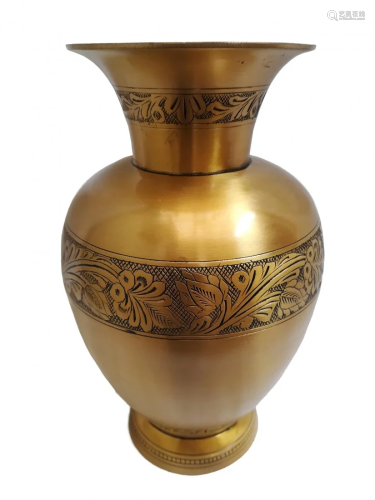Handmade Tall Vase with Elongated Body