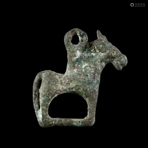 Ancient Bactrian Horse Shape Pendant