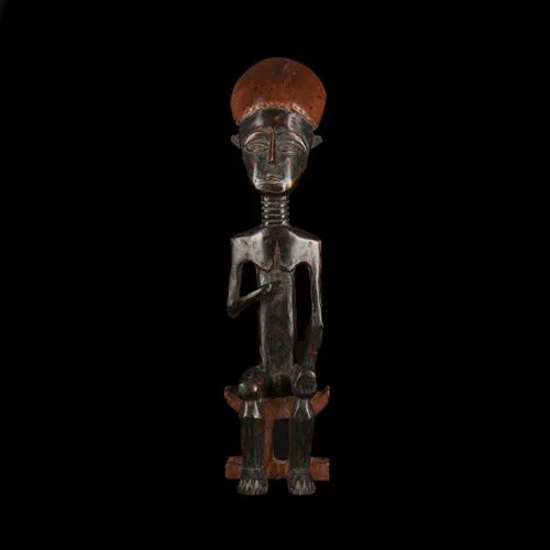 African Seated Figure of Tribe Man