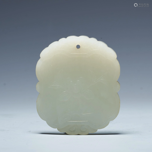 Hetian white jade brand in early Qing Dynasty