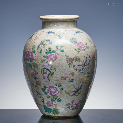 Peony pot in the early Qing Dynasty