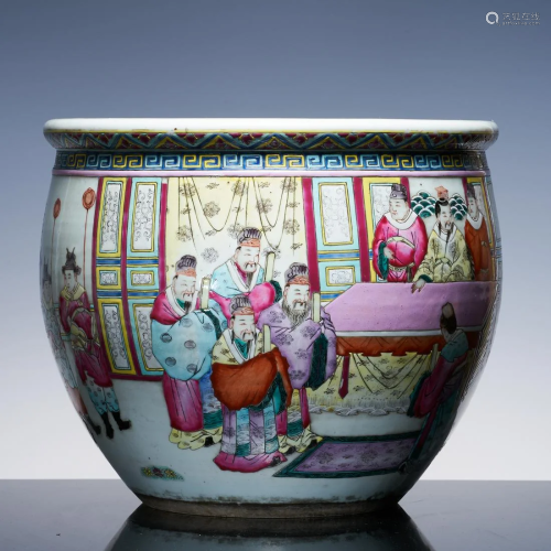 A flowerpot of colorful characters in Qing Dynasty