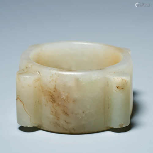 White jade red Qin jade cong