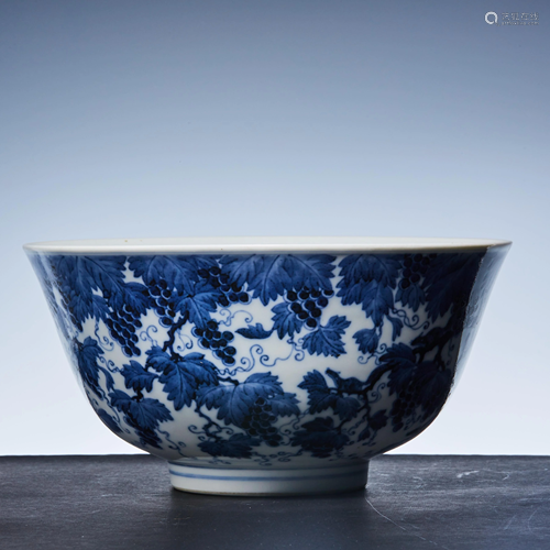 Qing Dynasty Guangxu blue and white bowl