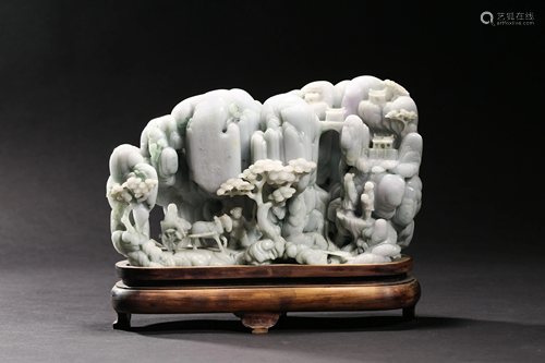 Qing Dynasty: jadeite characters, poems and essays