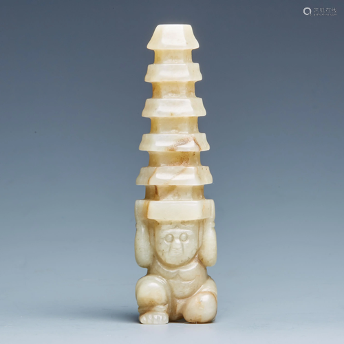 Lishi Jade Pagoda of Tang Dynasty Lot29-75 from the