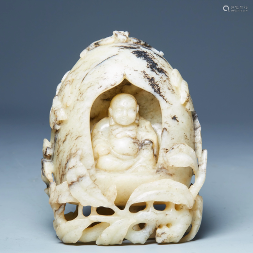 Hetian white jade Buddha ornaments