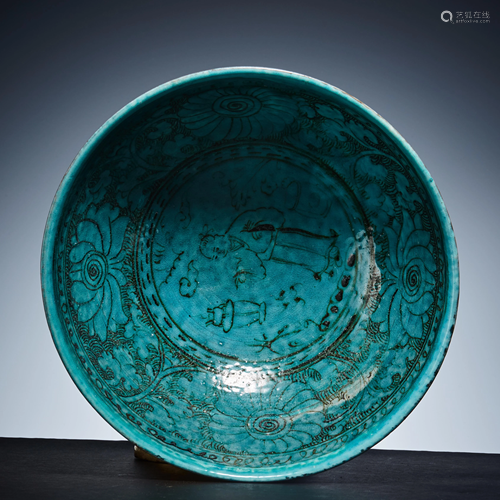 The blue glazed bowl of Song Dynasty