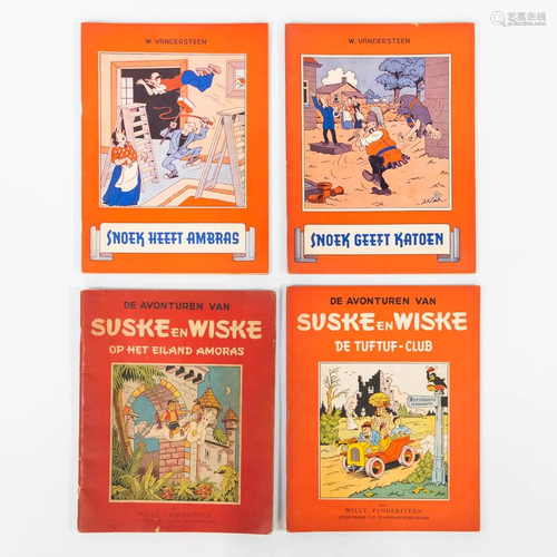 Willy Vandersteen, een Collectie van 4 Suske en Wiske