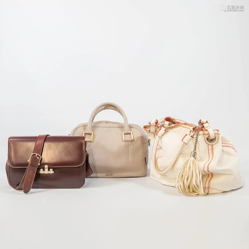 A collection of 3 handbags Fontana, Paul Smith and an