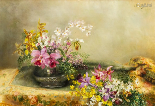 Flore GELERDTS (XIX-XX) A colorful still life of