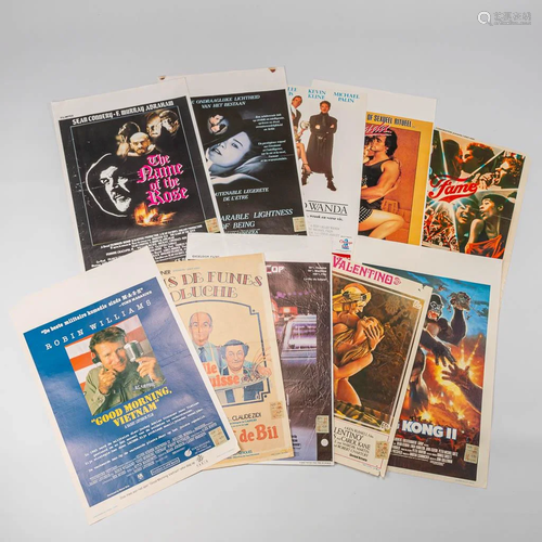 A collection of 10 movie posters. (33 x 50 cm)