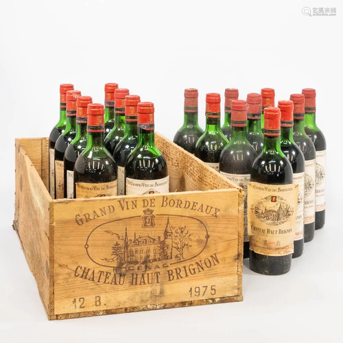 A collection of 18 bottles of Chateau Haut Brignon