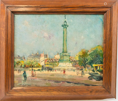 Charles Henri VERBRUGGHE (1877-1974) Paris, oil on