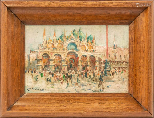 Charles Henri VERBRUGGHE (1877-1974) San Marco square