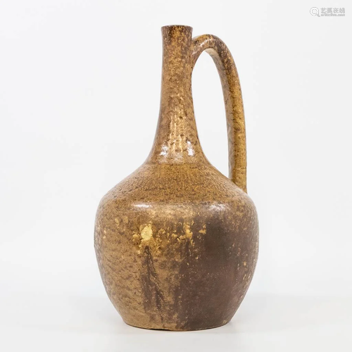 Joost MARECHAL (1911-1971) a vase with brown glaze.