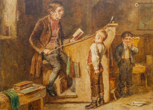 Mark William LANGLOIS (1848-1924), The Teacher, oil on