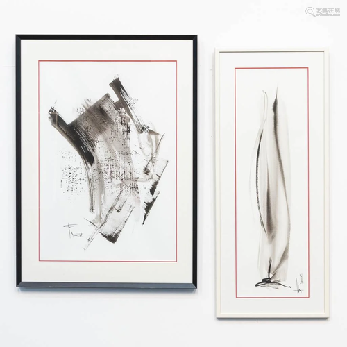 Patrice Wasescha, a pair of works with Eastern theme,