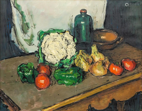 Ren� Alphonse VAN DEN BERGHE (1940) a still life, oil