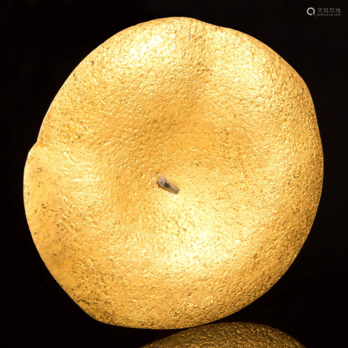 Saturn Brooch - Gold and Silver Brooch. Hallmarked