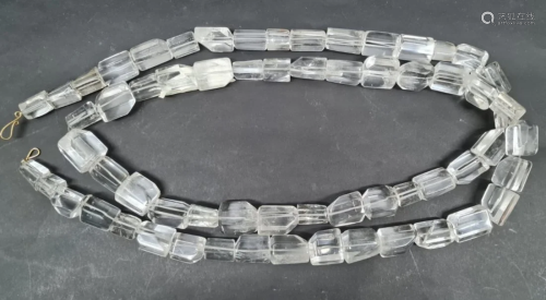 natural rock crystal necklace