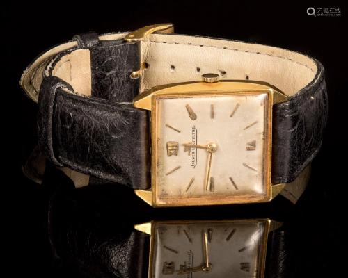 18k gold Jager Le coultre Mens winding watch 1960's
