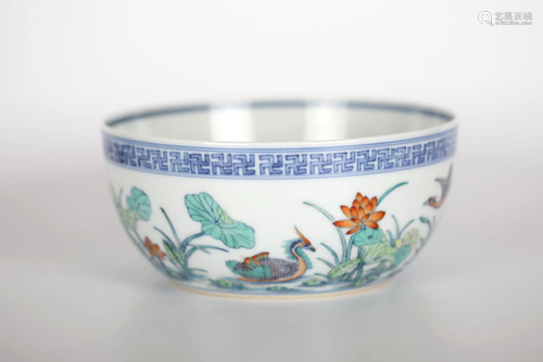 Chinese Doucai Glazed Bowl