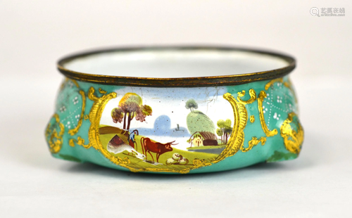 French Enamel on Copper Dish