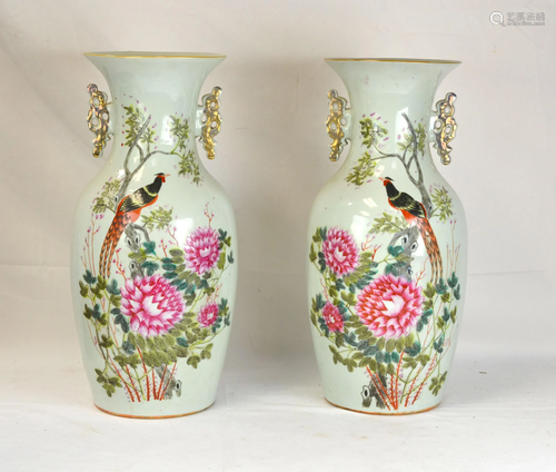 Pr Chinese Famille Rose Vase