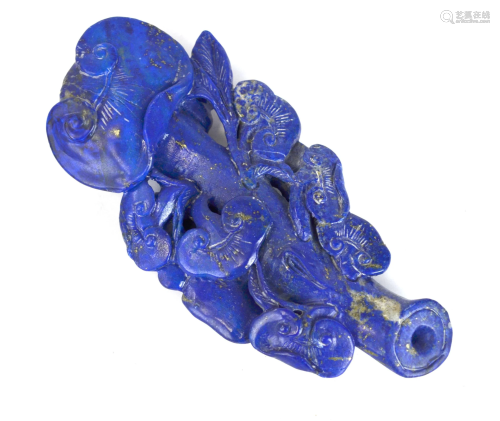 Chinese Carved Lapis Paper Weight