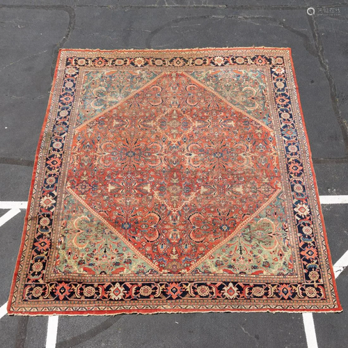 HAND WOVEN MAHAL ROOM SIZE RUG 13