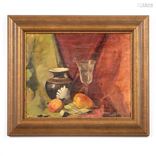 FRANK LILJEGREN STILL LIFE, OIL ON CANVAS, FRAMED