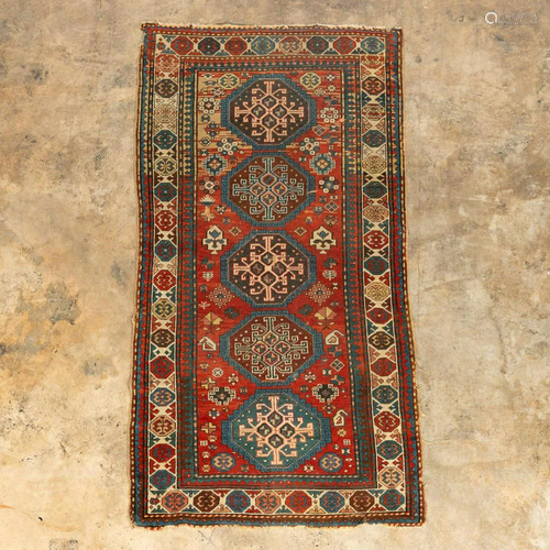 ANTIQUE KAZAK CARPET, 6'11