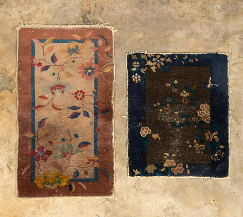 2 PCS, CHINESE ART DECO RUGS