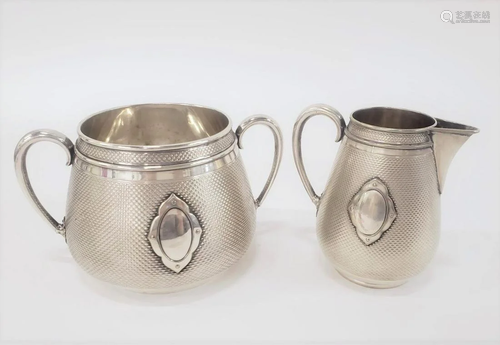 TWO PC, 19TH CENTURY ENGLISH ELKINGTON SILVERPLATE