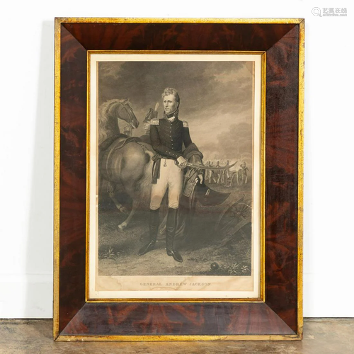 ANDREW JACKSON MEZZOTINT, DURAND & VANDERLYN…