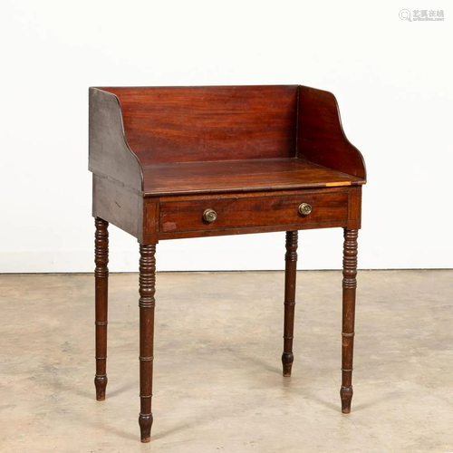 AMERICAN MAHOGANY SINGLE DRAWER WASHSTAND