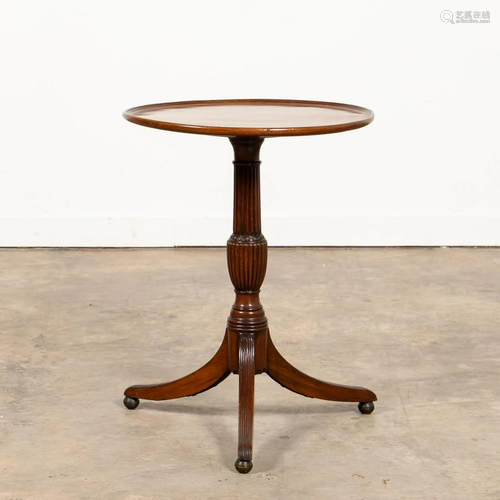 REGENCY STYLE MAHOGANY CIRCULAR SIDE TABLE