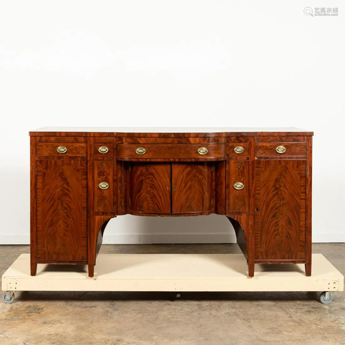 19TH C. AMERICAN FEDERAL MAHOGANY SIDEBOARD