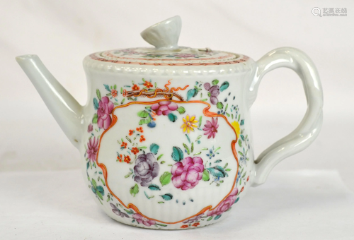 18th C. Chinese Famille Rose Export Teapot