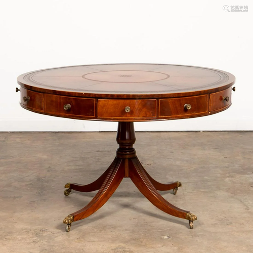 20TH C. REGENCY STYLE MAHOGANY RENT TABLE