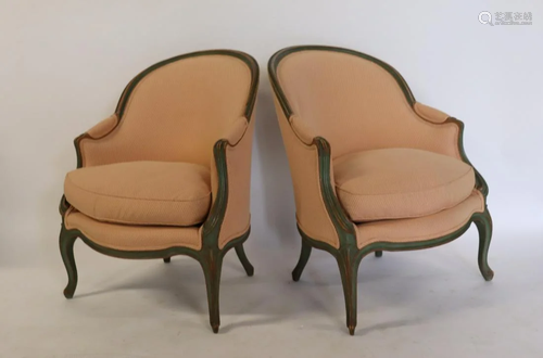 A Pair Of Antique French Bergeres.