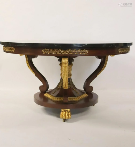 BAKER. Signed Bronze Mounted & Gilt Decorated