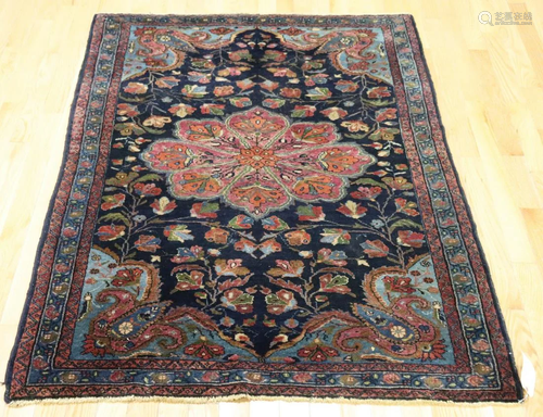 Antique & Finely Hand Woven Area Carpet.