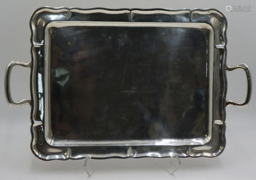STERLING. Mexican Sterling Serving Tray.