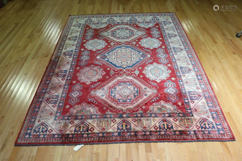 Vintage And Finely Hand Woven carpet.